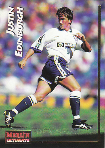 Justin Edinburgh Tottenham Hotspur 1995/96 Merlin Ultimate #212